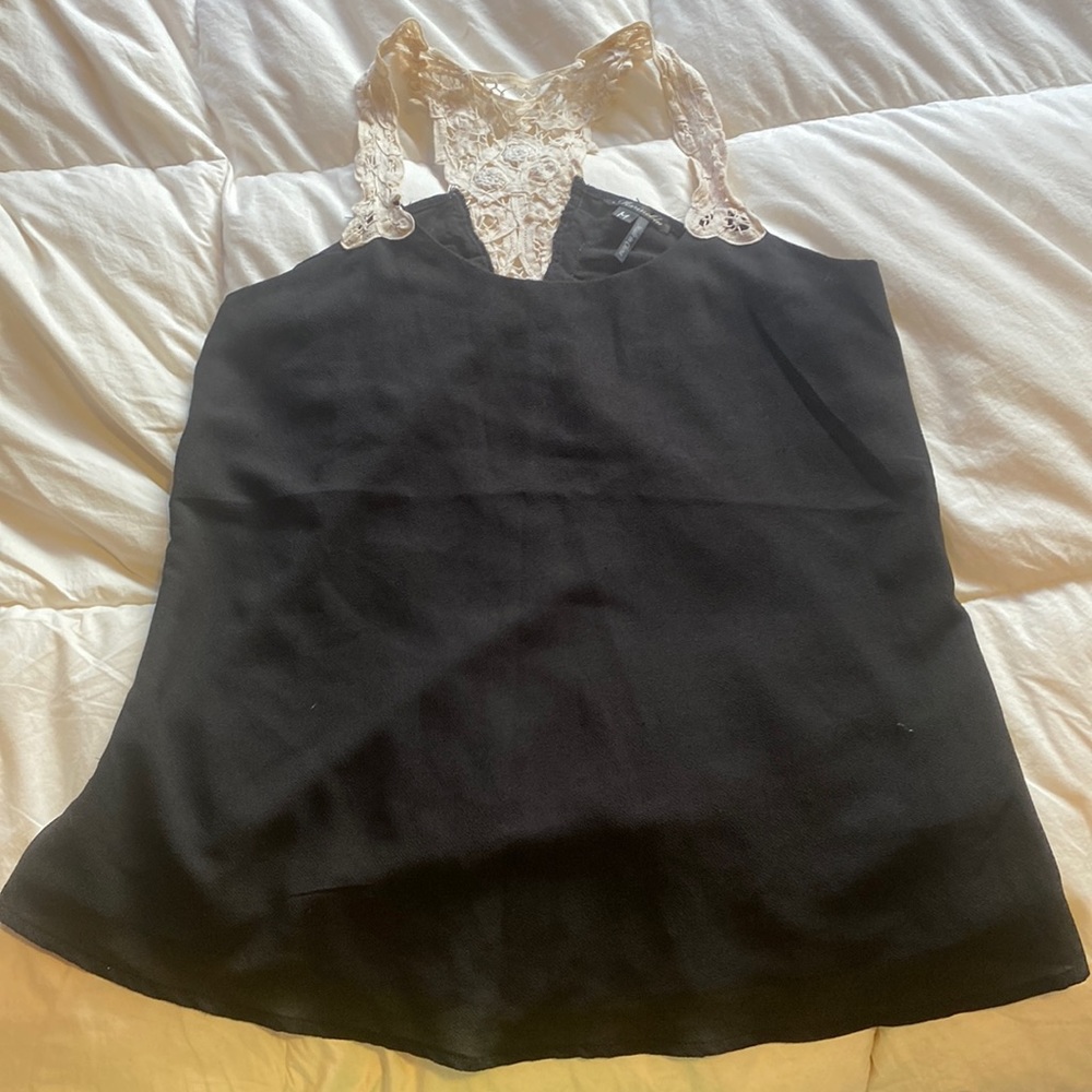 Black tank top